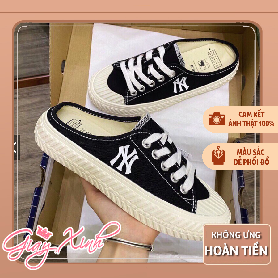 Giày sục NY đế bánh mì Sục NY dẫm gót đế cao su mẫu siêu hot