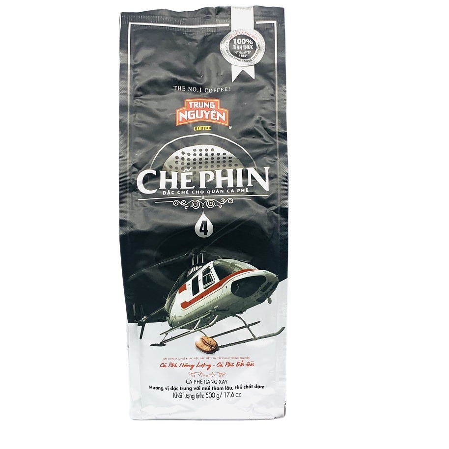 Cà phê Trung Nguyên Chế Phin 4( 500gam) - Cà phê pha phin đặc chế cho Quán Cà Phê