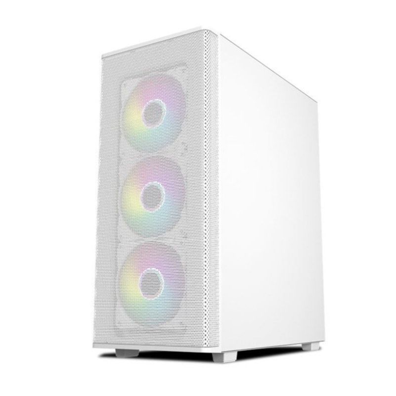 Vỏ Case máy tính MIK AION 3FA Black / White ATX Kèm 3 Fan ARGB Sync (Mới, BH 12T)