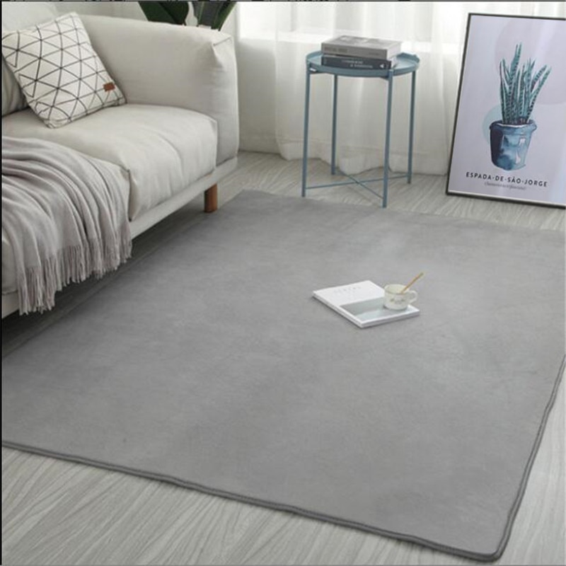Grey, 100cm Round Washable Coral Velvet Decorative Rug Living Room Bedroom and Bathroom CAMAL Carpets 