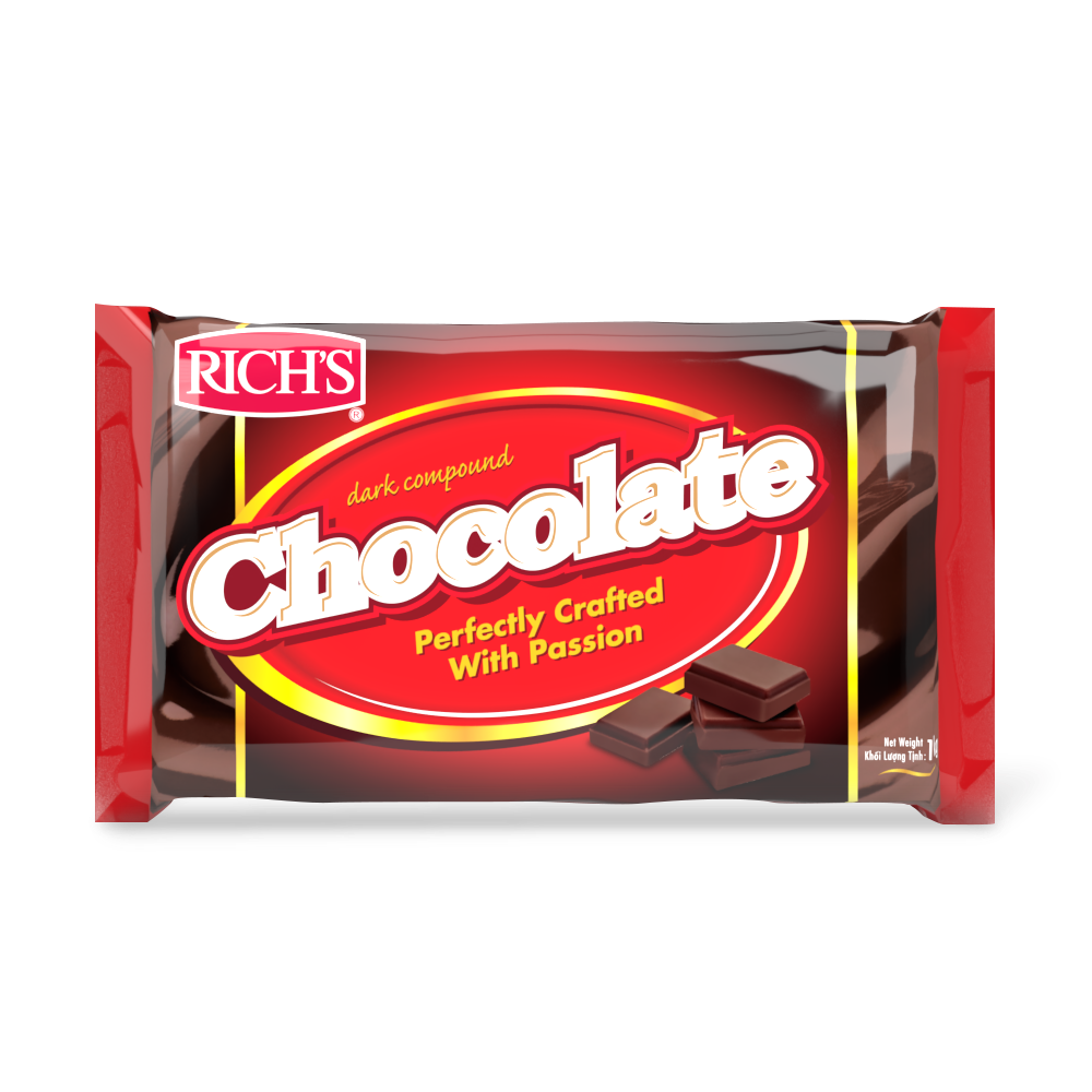 Sô-Cô-La Compound Đen Rich's Thỏi 1Kg [16015]