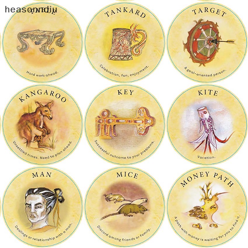 Bộ bài bói tarot Tea Leaf Fortune Bài Trà Tea Leaf Cards Deck