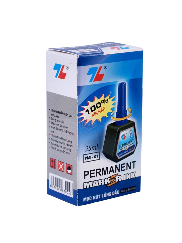 Mực Bút Lông Dầu Màu Xanh 25ml