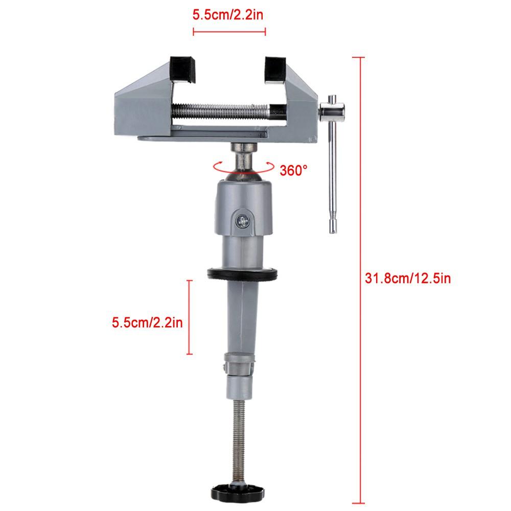Ê tô kẹp bàn có mâm xoay 360 độ