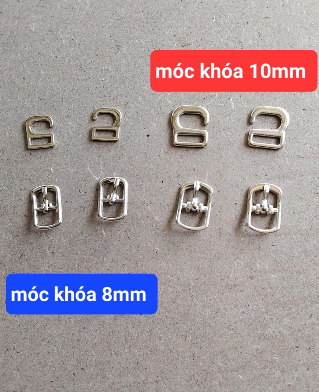 khóa móc giày .khoen móc giày 1cm..0,8cm