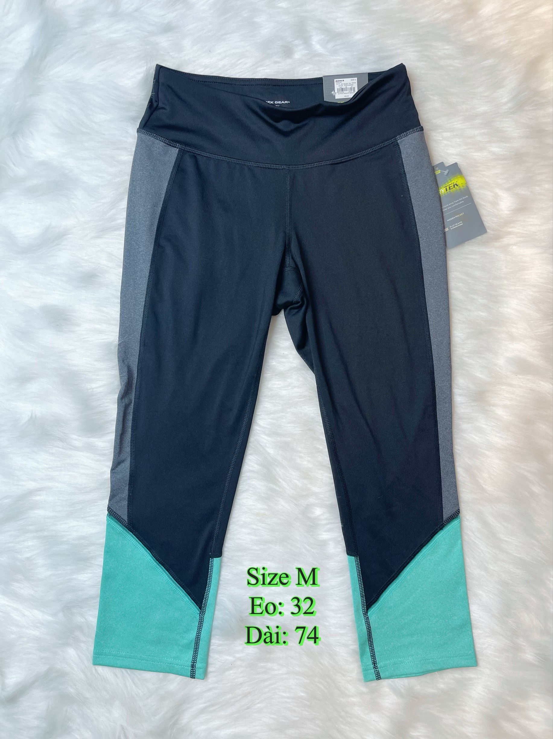 Quần tập lửng Tek gear Pocket Capri legging SIZE M