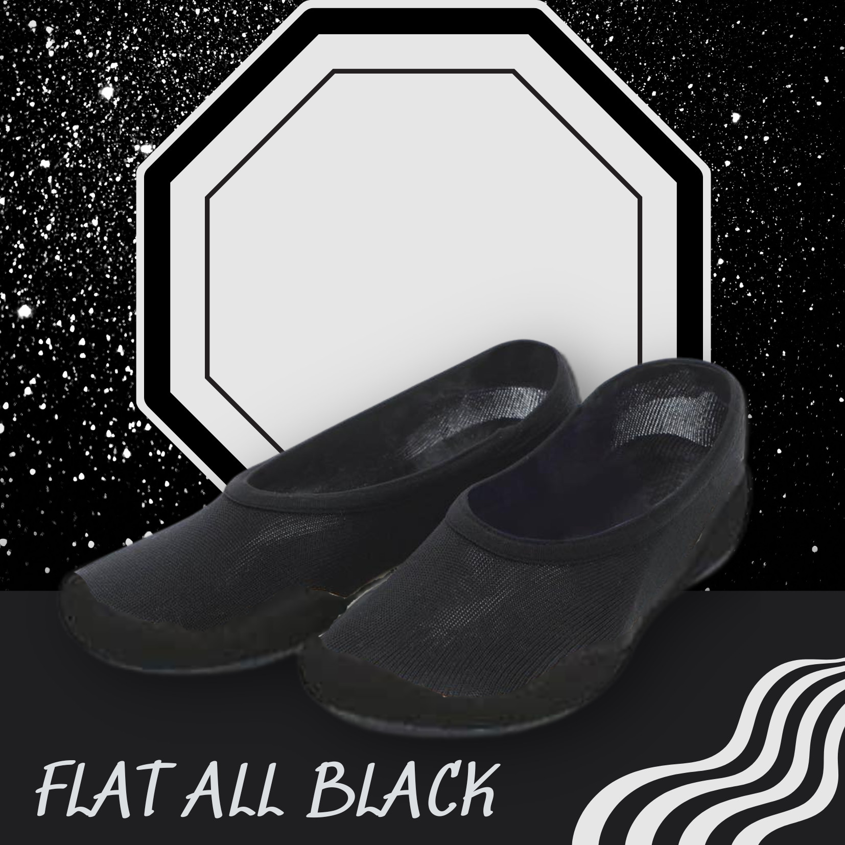 GIÀY BỎ TÚI KUMUELLO- FLAT ALL BLACK NGƯỜI LỚN