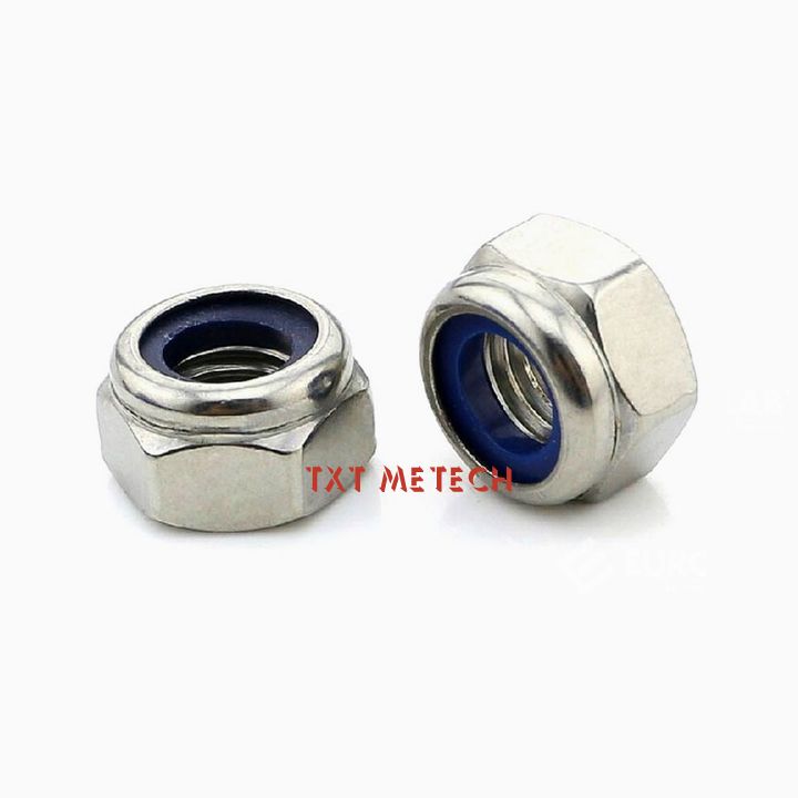 Đai ốc hãm chống trượt, tán keo M5-M12
