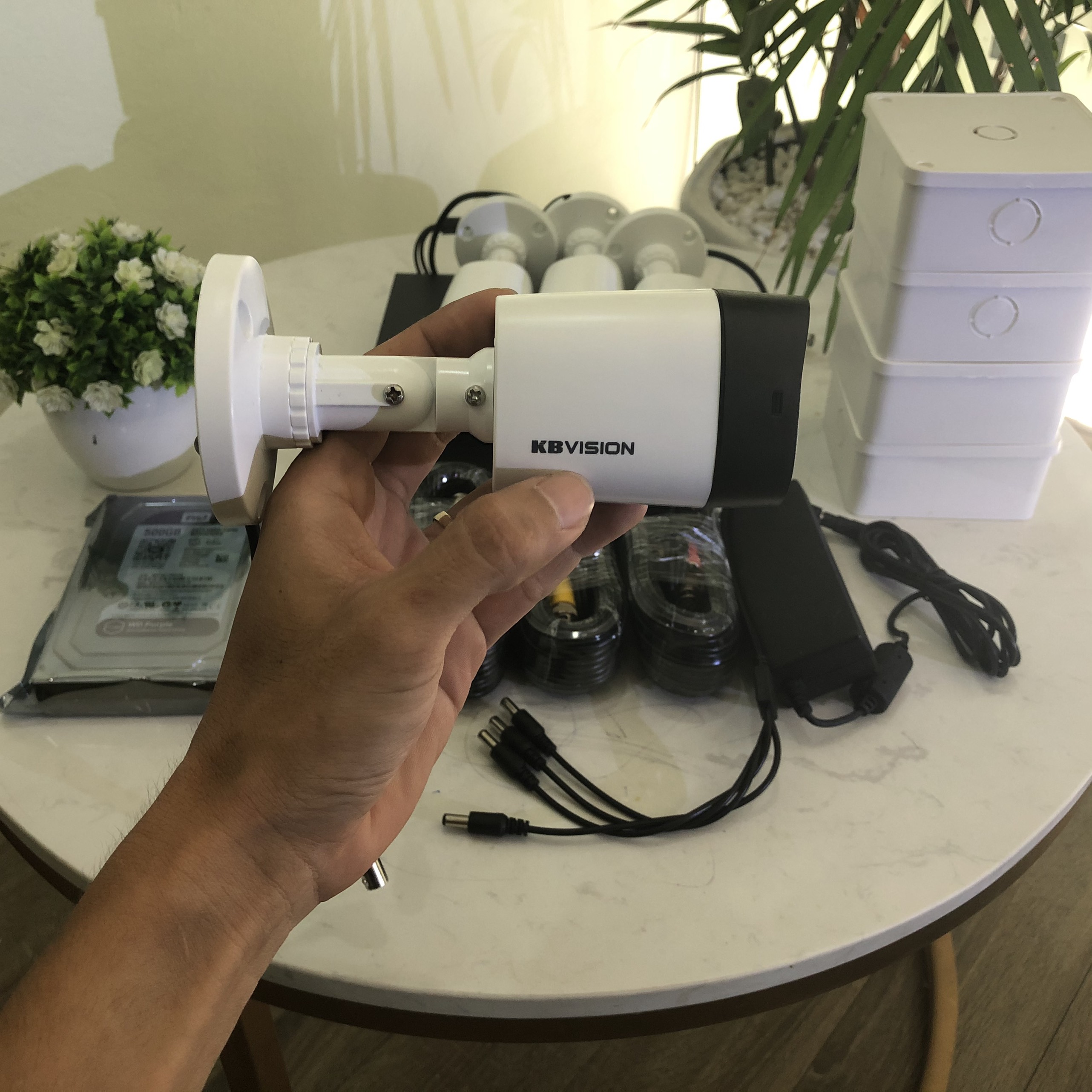 Bộ Camera Quan Sát KBVision 4 Kênh Full HD - Hàng Chính Hãng