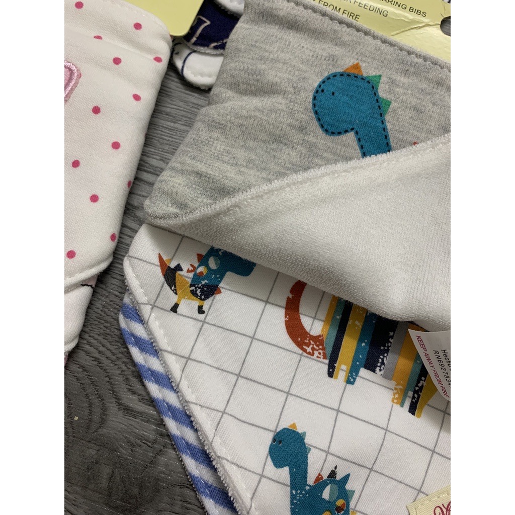 (có bán tách lẻ 1 cái ) Yếm tam giác MomCare Set 3 cái - Babibo