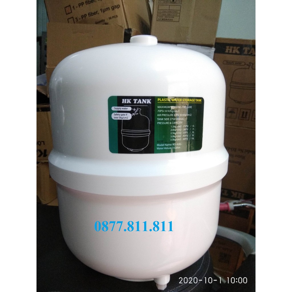 10 Liter Water Purifier Pressure Tank - Free Pressure Tank Valve - Used for All Types of Ro Water Purifiers