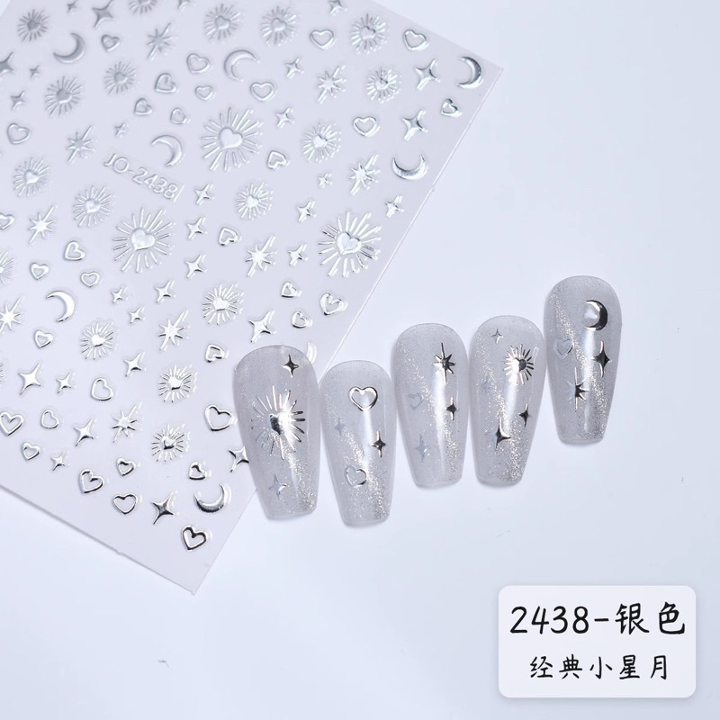 Sticker dán móng mặt trăng