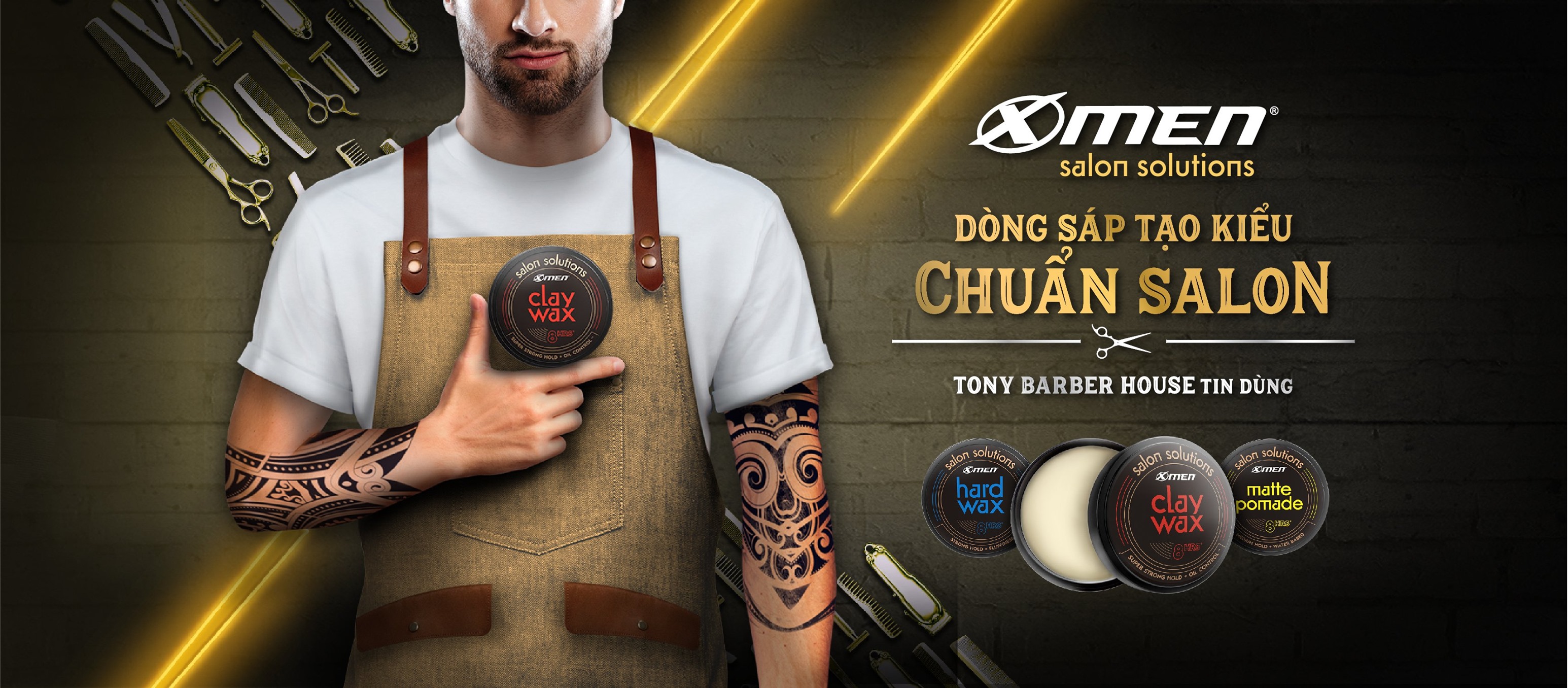 [HCM]Sáp đất sét Xmen Salon Solution Matte Pomade