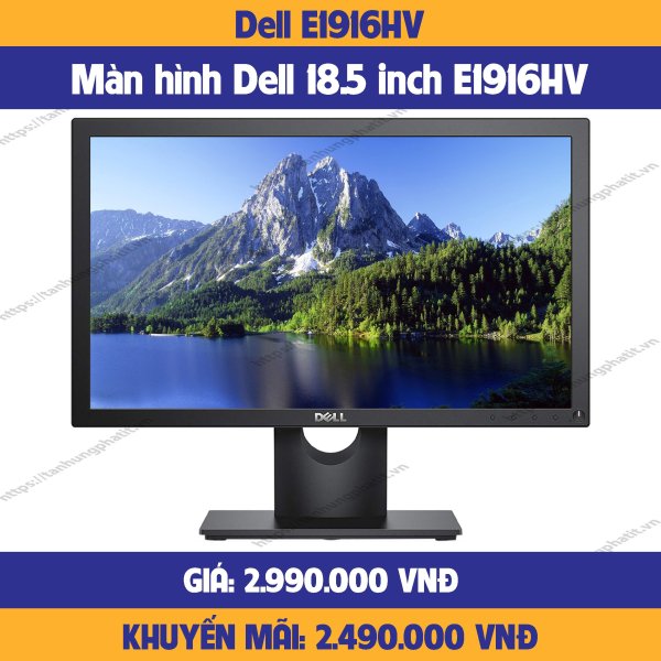 Bảng giá Màn hình máy tính Dell E1916HV LED 18.5 inch - Hàng chính hãng-mới 100% Phong Vũ