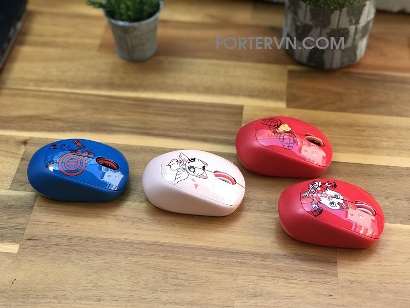 Chuột quang Forter i361 xanh - Không dây