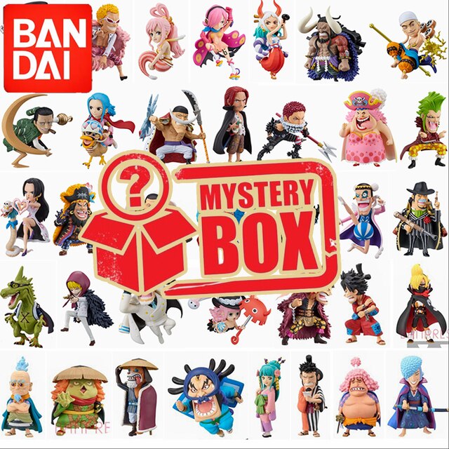 One piece figure anime figure blind box mystery box luffy zoro figure lucky box anime mini cute figure about 3-10cm