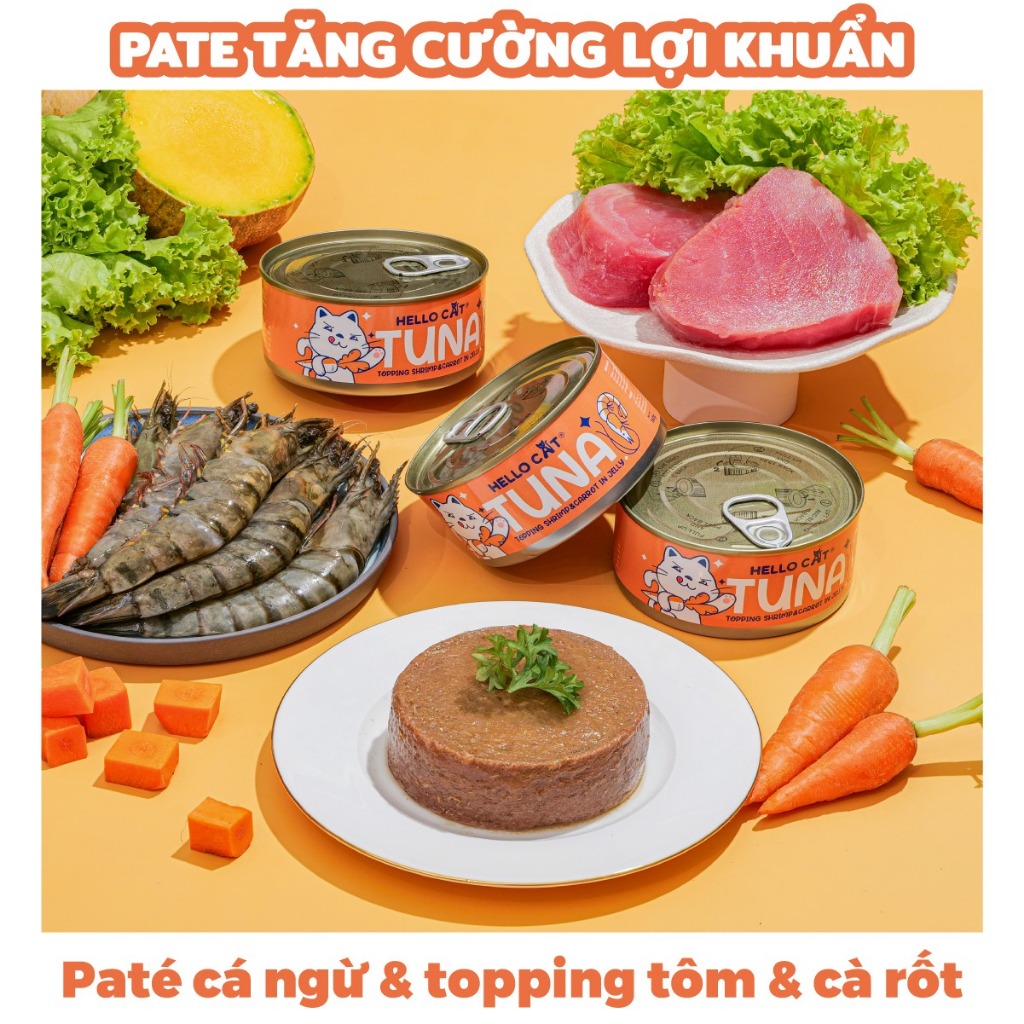 Pate Lon 160G Hello Cat Dành Cho Mèo