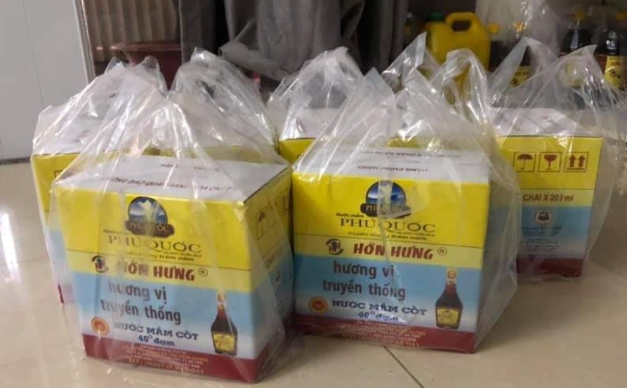 6 chai nước mắm Phú Quốc Hớn Hưng 200ml ,40 độ
