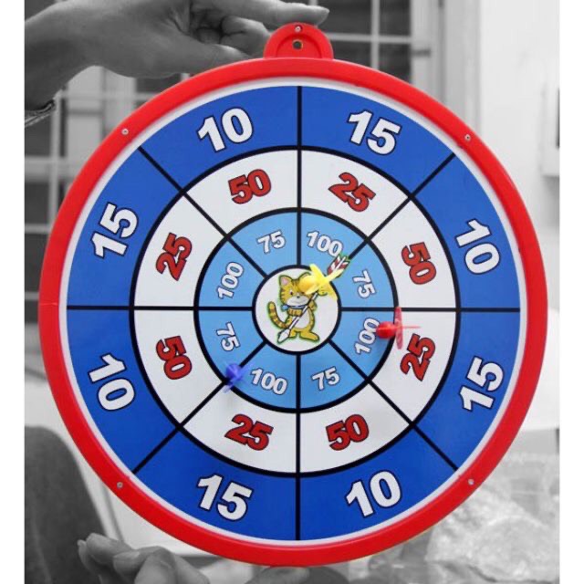 Bộ Ném Phi Tiêu Nam Châm 2 Mặt An Toàn Cho Bé ( Đường Kính 30cm )