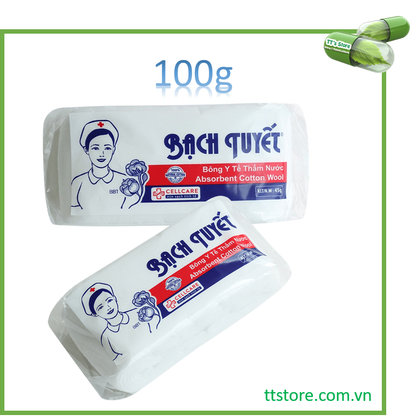 [HCM]Bông y tế Bạch Tuyết thấm nước [Bông gòn Bạch Tuyết Bông Bạch Tuyết]