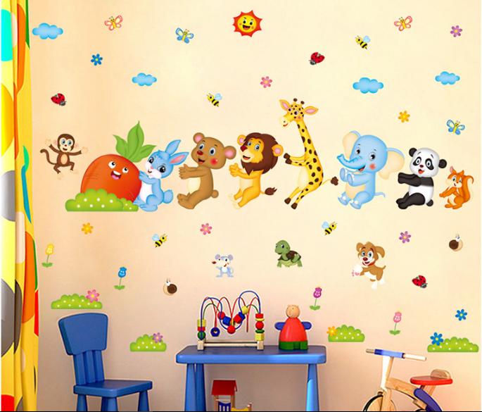 Decal trang trí Thú Kéo Cà Rốt 01