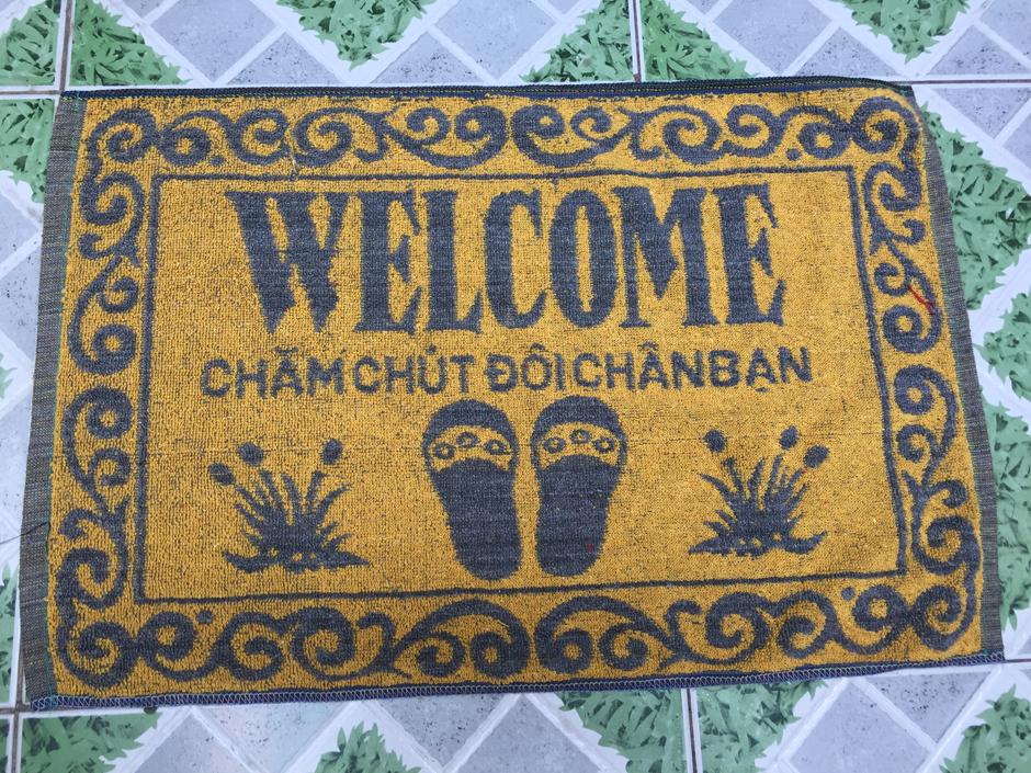 Combo 5 tấm thảm chùi chân WELLCOME ( 40x60)