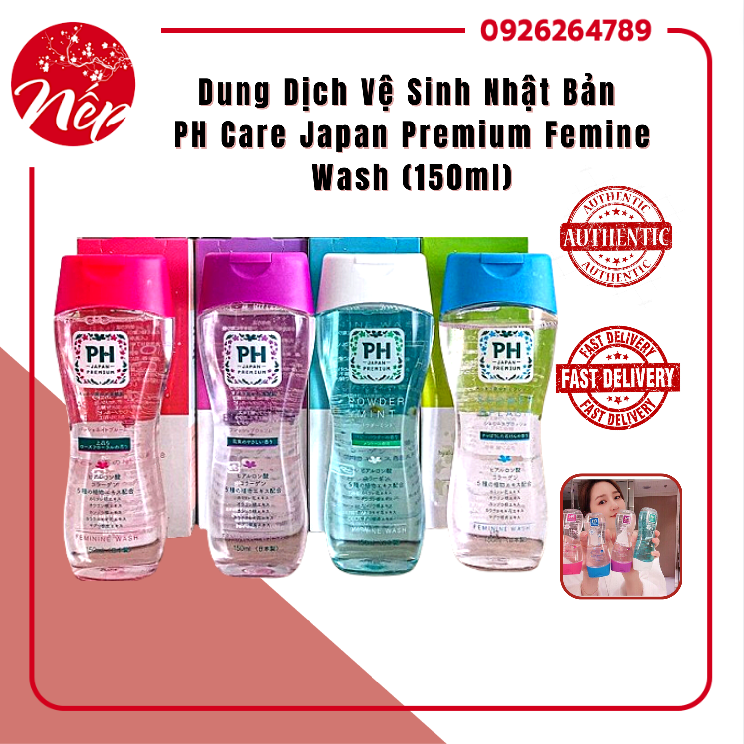 Dung dịch vệ sinh phụ nữ PH care Nhật bản 150ml