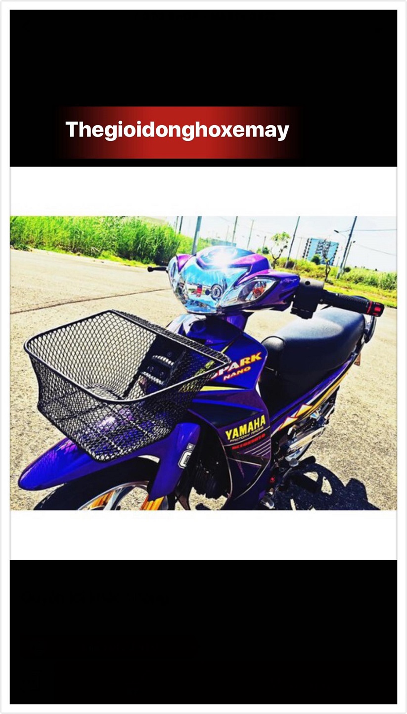 Rổ lưới đen Yamaha Sirius kiểu Spark Thái