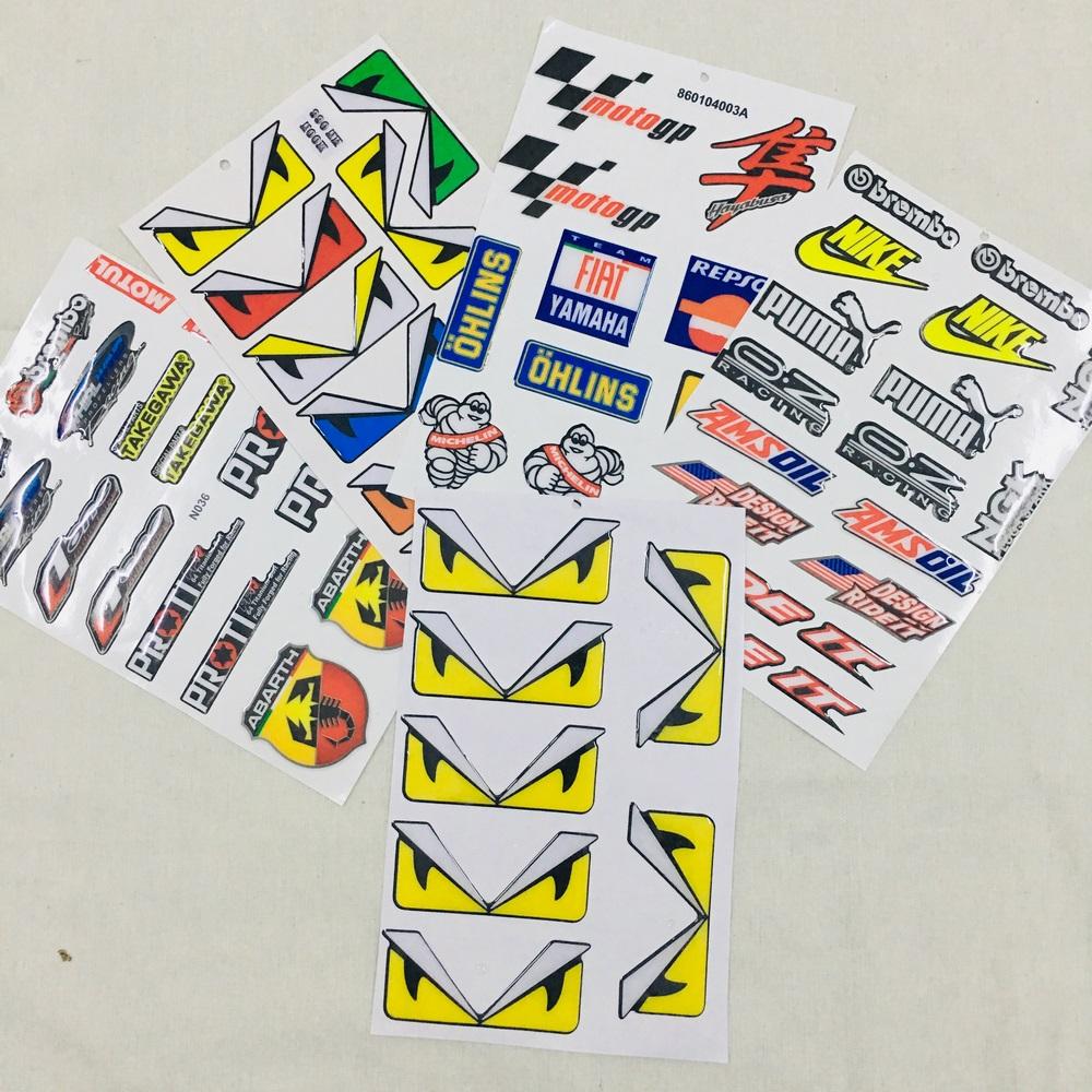 [HCM][TEM NỔI] BỘ TEM NỔI DECAL STICKER TEM TRANG TRÍ XE PROTI