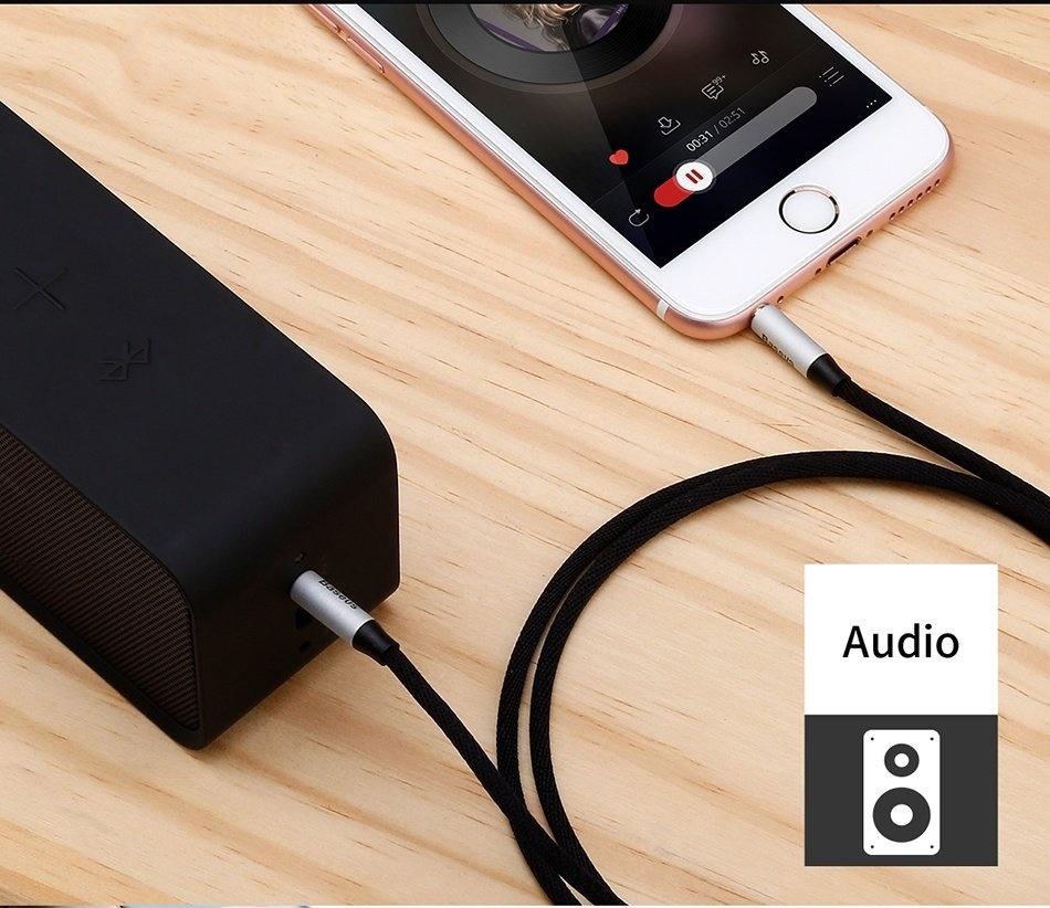 [HCM]Dây cáp âm thanh chất lượng cao AUX Audio 3.5 Baseus M30