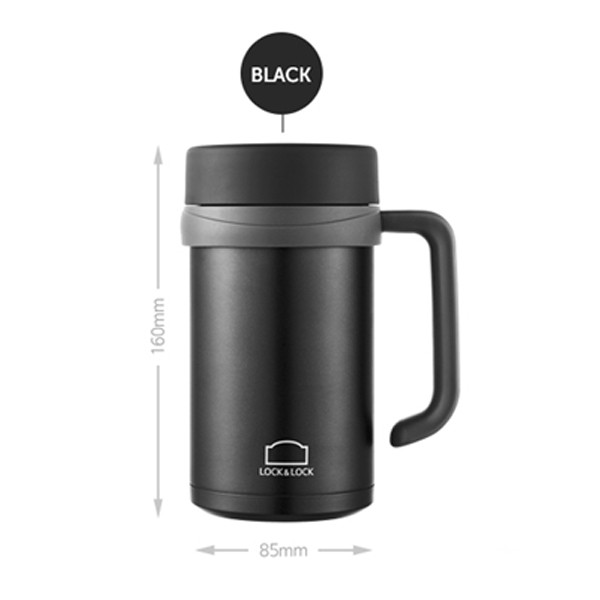 Cốc Ly giữ nhiệt Lock&Lock Basic Table Mug 500ml LHC9002 chất liệu inox 304 có khả năng giữ nóng và lạnh lâu