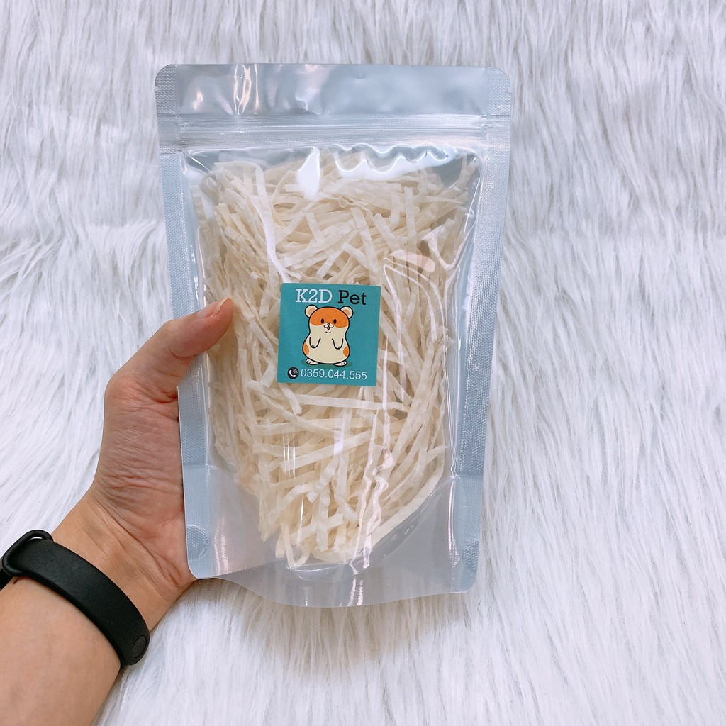 [Hoàn tiền 10%]Snack Cá Tuyết Sợi Cho Hamster Gói Lớn