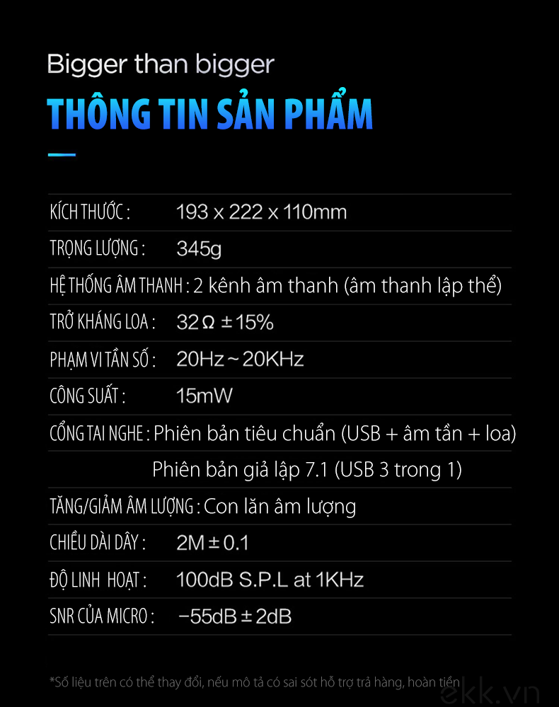 Online mall -  Tai Nghe Gaming Inphic G2 Surround 7.1