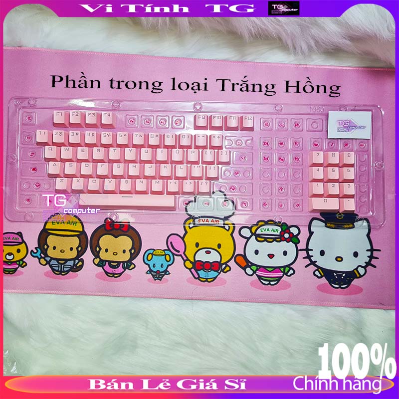 Bộ Keycap xuyên led tùy chỉnh phối màu đẹp chất lượng tốt giá rẻ dành cho bàn phím cơ VitinhTG