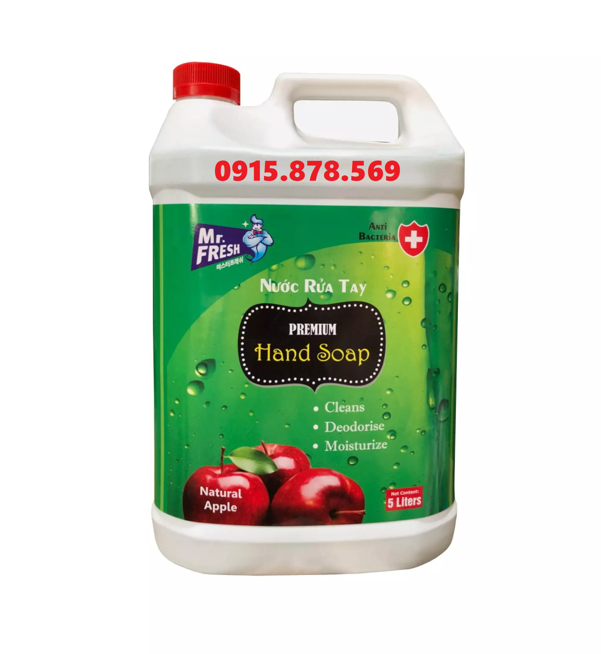 Nước rửa tay diệt khuẩn Mr Fresh can 5L