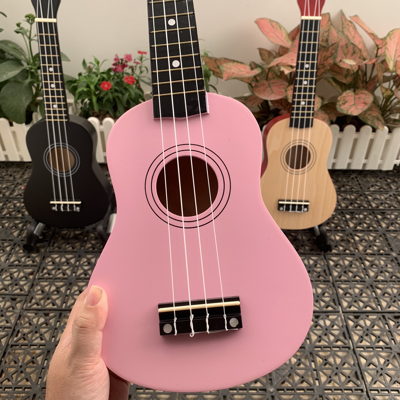 ĐÀN UKULELE SOPRANO 21INCH HỒNG NHẠT