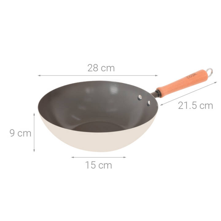 Chảo Thép Sâu Chống Dính 28 cm Green cook GCW257-28IH - Hàng Chính Hãng Green Cook - Hình ảnh 6