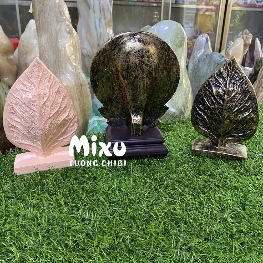Tượng Đá Phật Thích Ca 3D Lá Bồ Đề