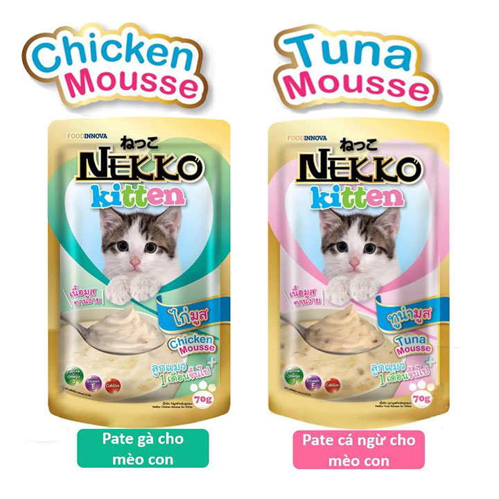 Pate cho mèo con Nekko Kitten 70g