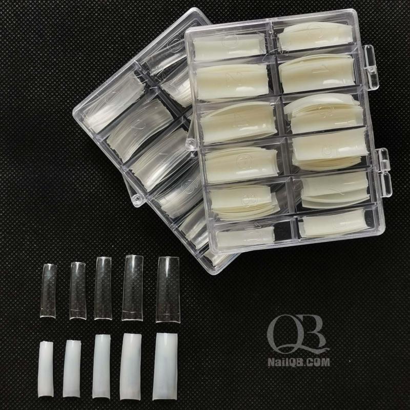Móng giả nối móng gel, móng đắp gel, móng đắp bột hộp 120 móng (màu trong, tự nhiên)