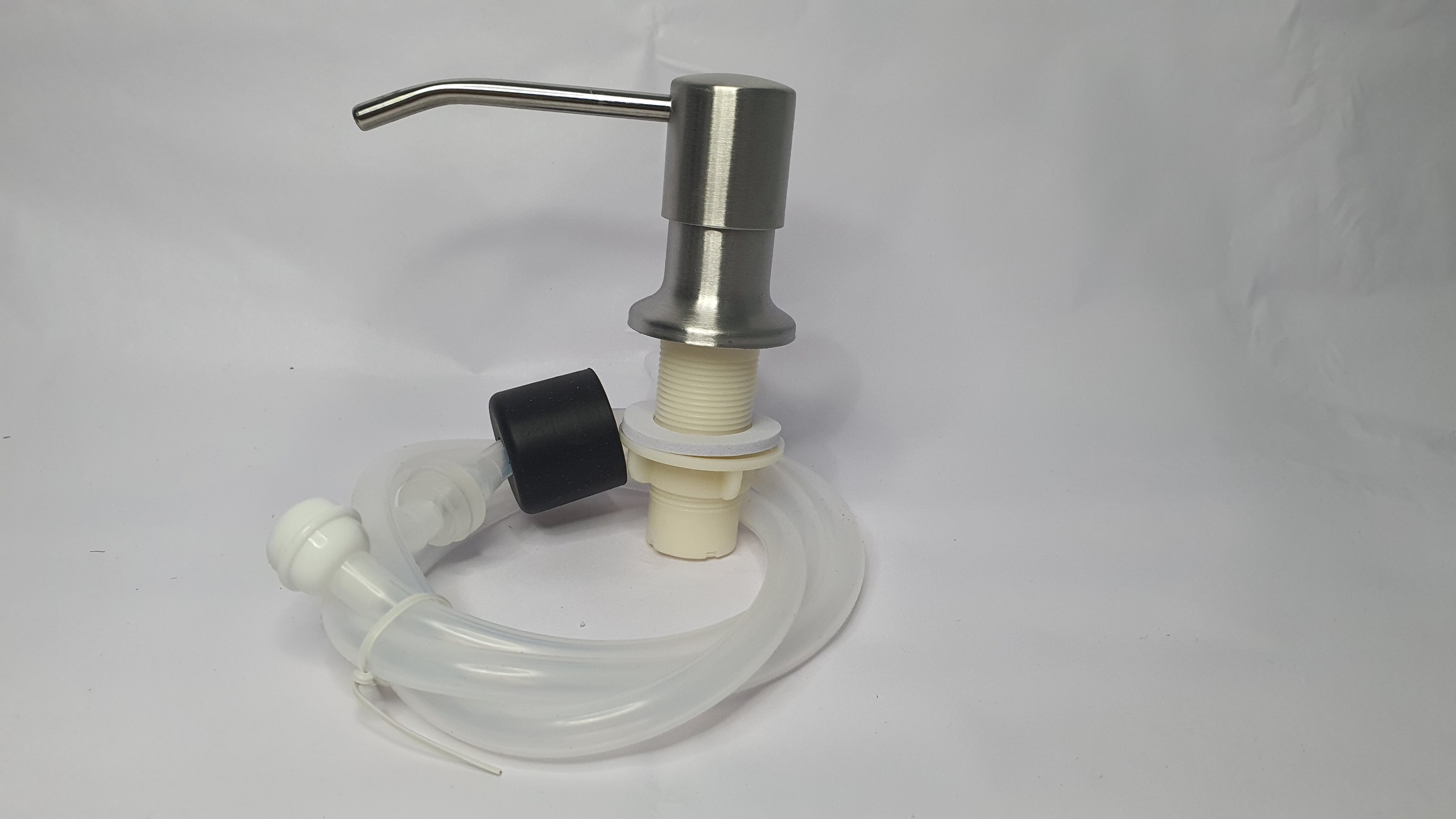 Bộ Vòi Xịt Nối Bình Xà Bông Visenta Bằng Kim Loại Và Cao Su, Nhấn Để Lấy Nước Rửa Chén Gắn Chậu Rửa Chén Bát