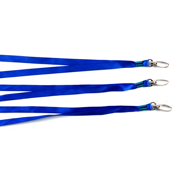 100 cái dây đeo bảng tên lụa bóng móc xoay