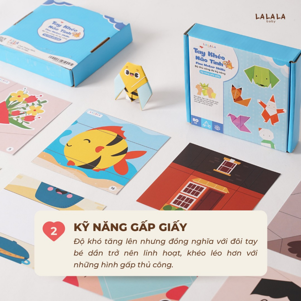 Bộ đồ chơi cắt dán thủ công cho bé Lalala Baby