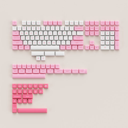 AKKO Keycap set – Prunus Lannesiana (PBT Double-Shot/ASA Low profile/155 nút)