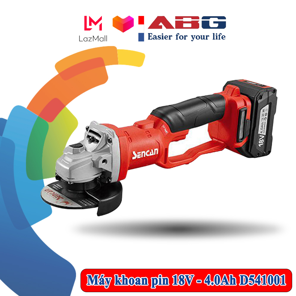 Máy mài góc dùng pin sencan d541001 công suất 700w pin 18v-4.0ah động cơ không chổi than – hàng chính hãng