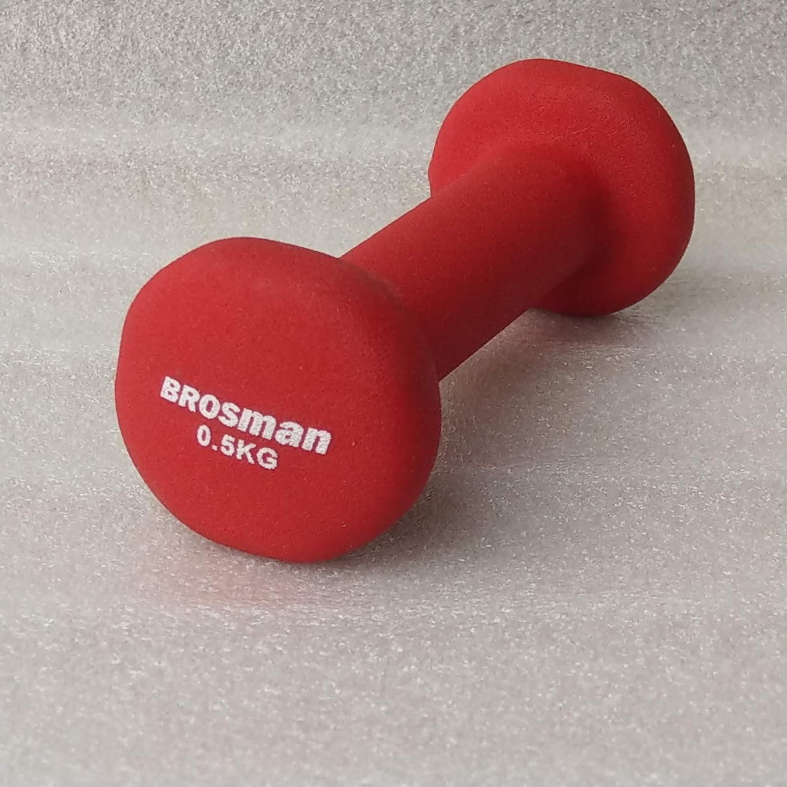 Bộ 2 tạ tay Brosman 0.5 Kg (Đỏ)