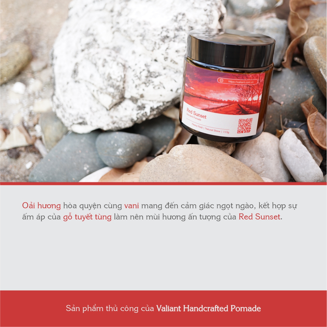 Sáp vuốt tóc Valiant - Red Sunset - Standard Pomade - 113g