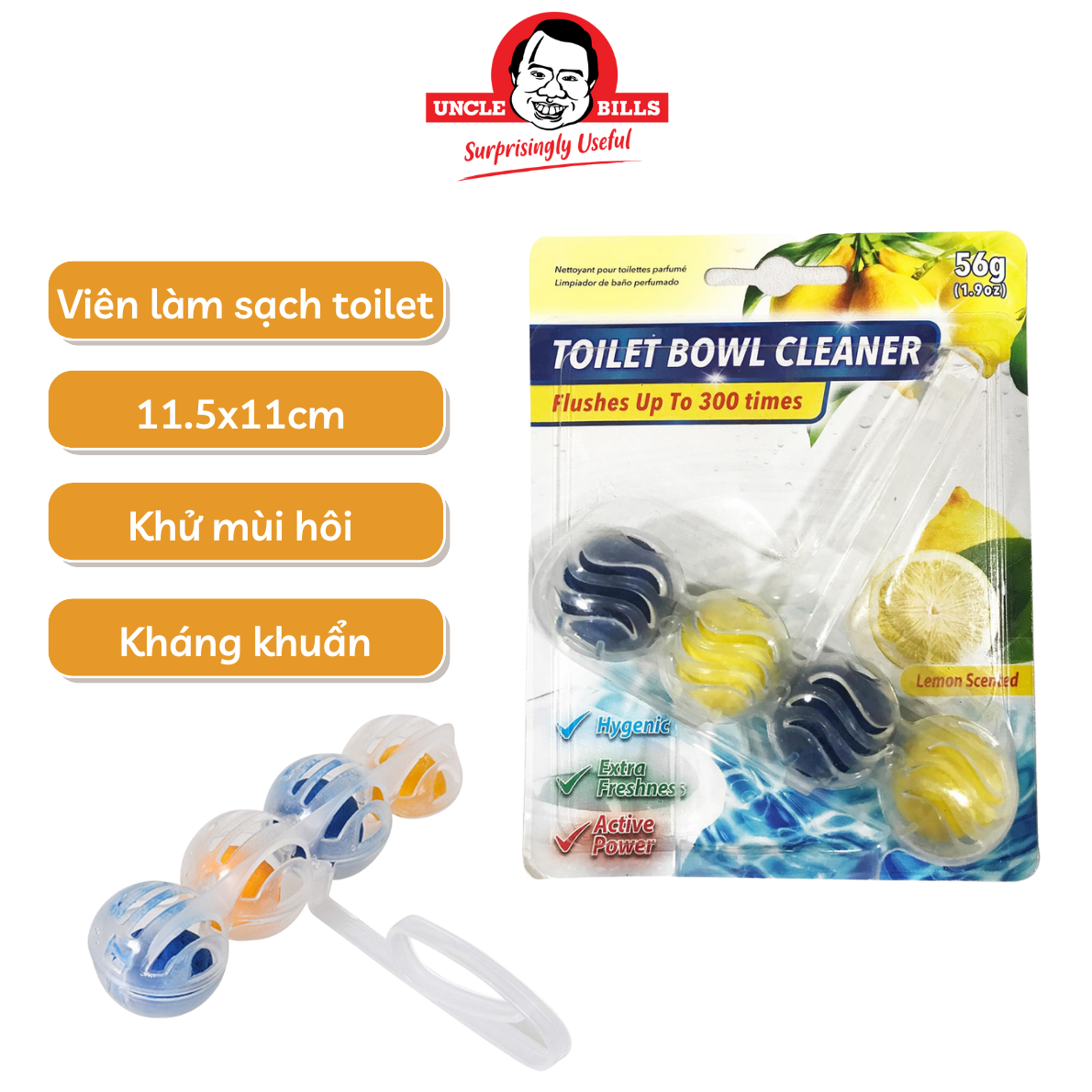 Blister 4 tablets hanging cleaning cleaner uncle bills BA2195
