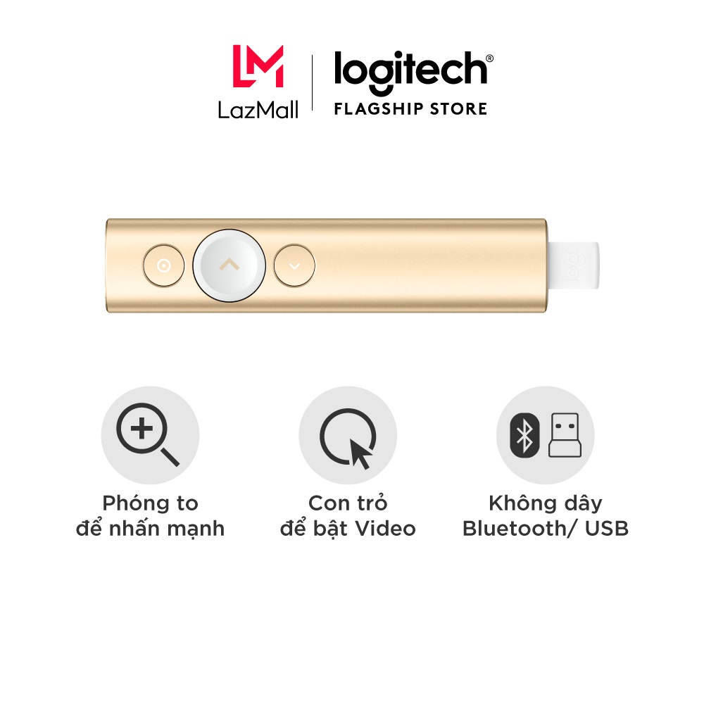 Bút trình chiếu cao cấp Logitech Spotlight - Đèn laze kỹ thuật số
