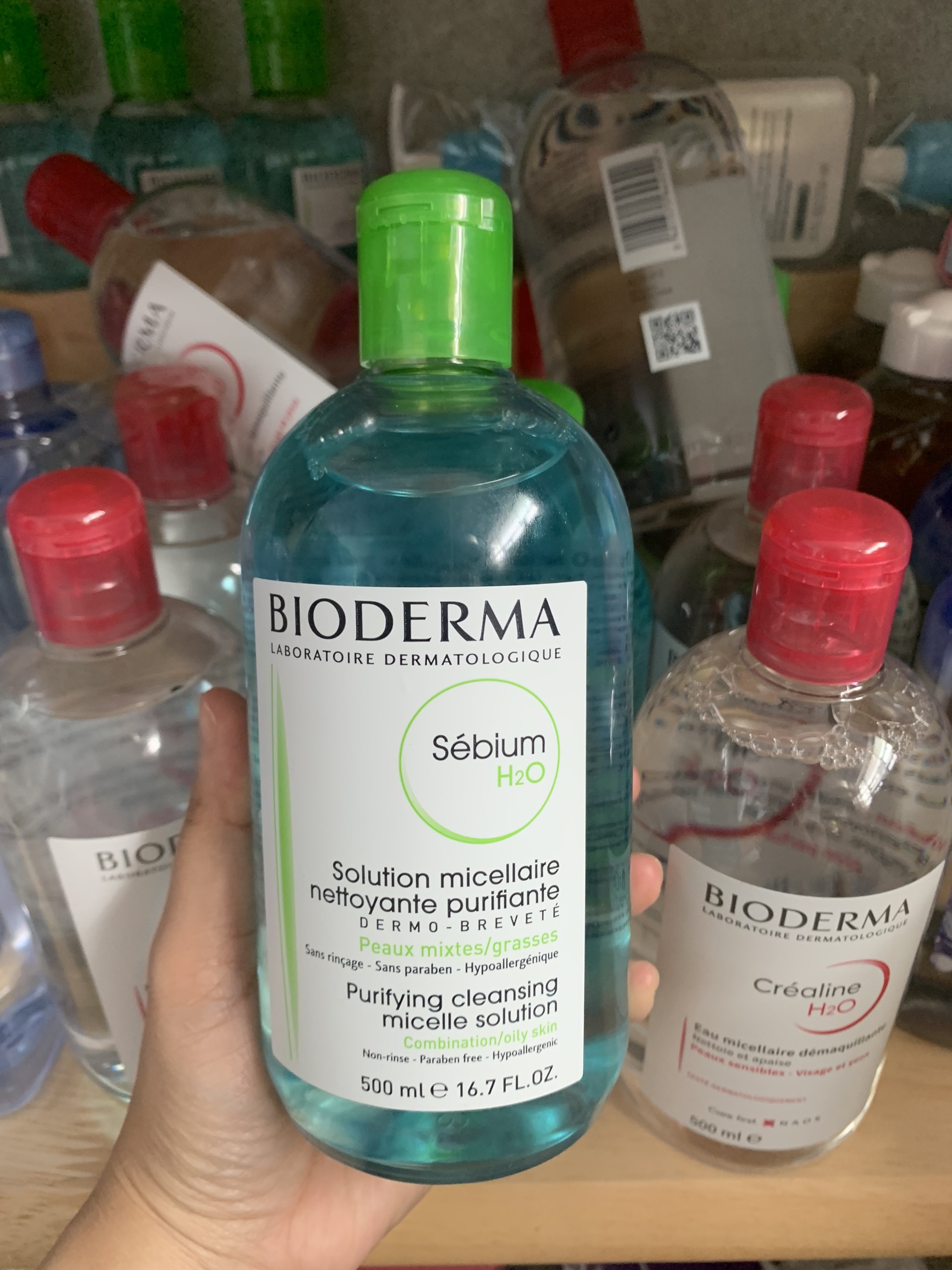 Nước Tẩy Trang BIODERMA H2O Pháp (Hồng - Xanh)